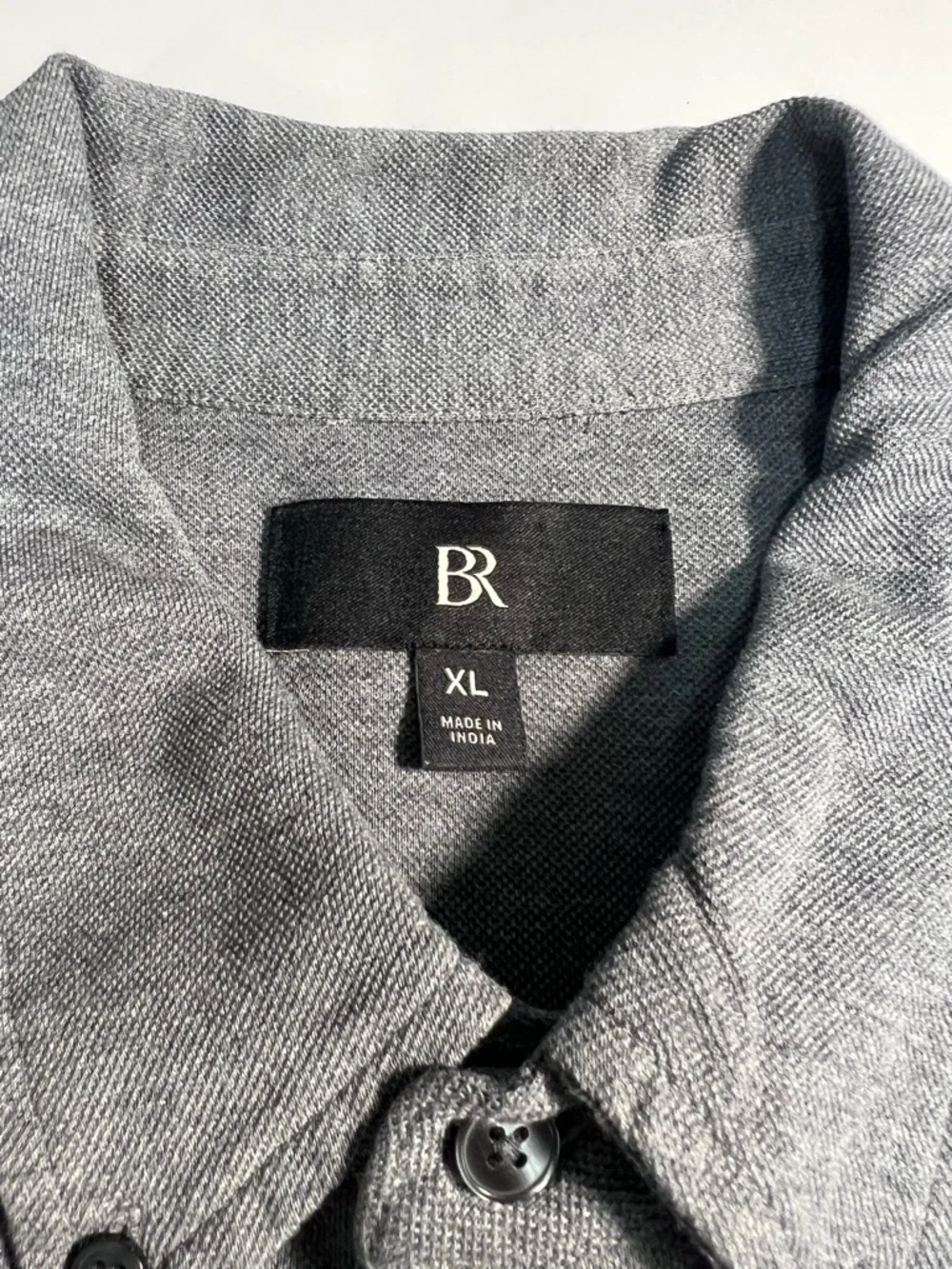 Banana Republic Gray Cotton Button Down Shirt Long Sleeve Mens Size XL Casual